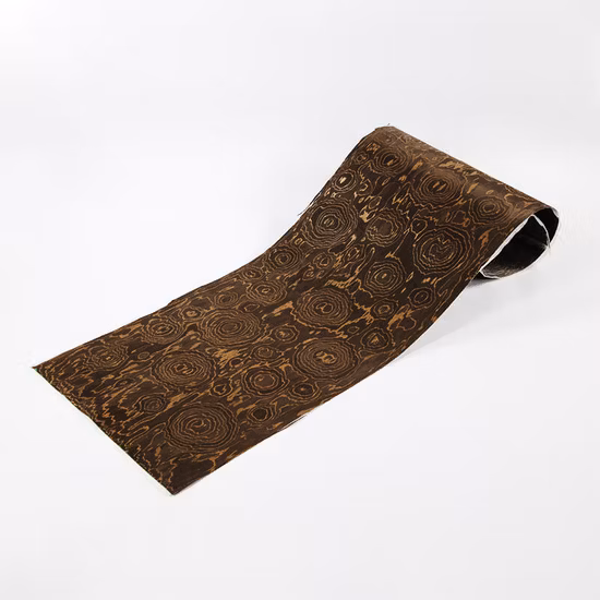 Chapas de madera con estampado de leopardo dorado de lujo, los últimos materiales en diseño de interiores, chapa reconstituida a la venta